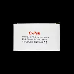 C-PAK 25 AMP CURVE C 6kA 30mA RCBO TYPE AC AUB1R CPRO-25/1C CPRO-1C25