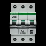 CRABTREE 40 AMP CURVE B 10kA TRIPLE POLE MCB CIRCUIT BREAKER 6HT40B LOADSTAR BC