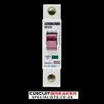 CONTACTUM 50 AMP CURVE B 10kA MCB CIRCUIT BREAKER 9050B BLACK