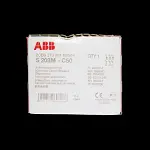 ABB 50 AMP CURVE C 10kA TRIPLE POLE MCB CIRCUIT BREAKER S203M 2CDS273001R0504