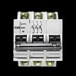 ABB 20 AMP CURVE B TRIPLE POLE MCB CIRCUIT BREAKER S213