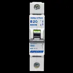ASHLEY & ROCK 20 AMP CURVE B 6kA MCB CIRCUIT BREAKER MCB20G SUPASAFE