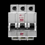 BILL 40 AMP CURVE C M9 TRIPLE POLE MCB CIRCUIT BREAKER T403C RED