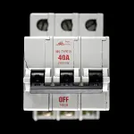 BILL 40 AMP CURVE B M9 TRIPLE POLE MCB CIRCUIT BREAKER T403B RED