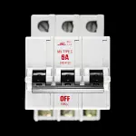 BILL 6 AMP CURVE C M9 TRIPLE POLE MCB CIRCUIT BREAKER T063C RED