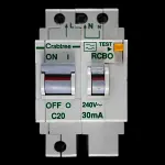 CRABTREE 20 AMP CURVE C 10kA 30mA DOUBLE POLE RCBO TYPE A POLESTAR 602C/203