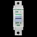 CRABTREE 32 AMP CURVE D 10kA MCB CIRCUIT BREAKER POLESTAR
