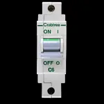 CRABTREE 6 AMP CURVE C M9 MCB CIRCUIT BREAKER POLESTAR