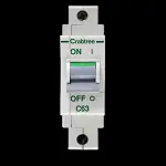CRABTREE 63 AMP CURVE C 16kA MCB CIRCUIT BREAKER POLESTAR
