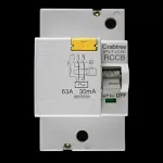 CRABTREE 63 AMP 30mA DOUBLE POLE RCCB RCD TYPE AC STARBREAKER SPLITLOAD 363/S030