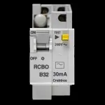 CRABTREE 32 AMP CURVE B 6kA 30mA DOUBLE POLE RCBO TYPE AC STARBREAKER