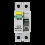 CRABTREE 80 RCCB RCD DOUBLE POLE 30mA TYPE AC 18R80/30/2 YB