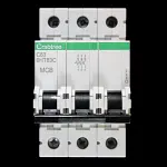 CRABTREE 63 AMP CURVE C 10kA TRIPLE POLE MCB CIRCUIT BREAKER 6HT63C LOADSTAR