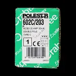 CRABTREE 20 AMP CURVE C 10kA 30mA DOUBLE POLE RCBO TYPE A POLESTAR 602C/203