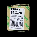CRABTREE 20 AMP CURVE C 16kA TRIPLE POLE MCB CIRCUIT BREAKER POLESTAR 63C/20