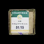 CRABTREE 15 AMP SP&N MCB CIRCUIT BREAKER 51/15 C-50 C50