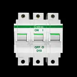 CRABTREE 10 AMP CURVE D 10kA TRIPLE POLE MCB CIRCUIT BREAKER POLESTAR