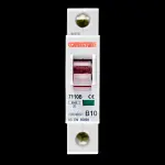 CONTACTUM 10 AMP CURVE B 6kA MCB CIRCUIT BREAKER 7110B RED