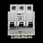DELTA 63 AMP CURVE B 6kA TRIPLE POLE MCB CIRCUIT BREAKER 633B
