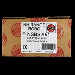 WYLEX 20 AMP CURVE C 10kA 30mA RCBO TYPE A NSBS20/1