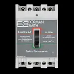 DORMAN SMITH 200 AMP TRIPLE POLE SWITCH DISCONNECTOR MCCB LOADLINE AA
