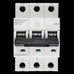 DORMAN 50 AMP CURVE C 10kA TRIPLE POLE MCB CIRCUIT BREAKER X3PC50