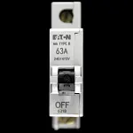 EATON 63 AMP CURVE B M6 MCB CIRCUIT BREAKER 631B
