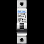 E-LINE 6 AMP CURVE B 6kA MCB CIRCUIT BREAKER EL1B6 CDB17