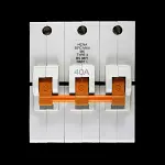 FEDERAL 40 AMP TYPE 3 M6 TRIPLE POLE MCB CIRCUIT BREAKER STAB-LOK HCNA