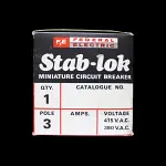FEDERAL 10 AMP TRIPLE POLE MCB CIRCUIT BREAKER STAB-LOK
