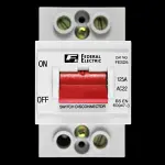 FEDERAL 125 AMP DOUBLE POLE MAIN SWITCH DISCONNECTOR FESD5 AC22