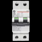 GENERAL ELECTRIC 20 AMP CURVE C 10kA DOUBLE POLE MCB CIRCUIT BREAKER G102 674896