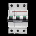GENERAL ELECTRIC 63 AMP CURVE C 10kA TRIPLE POLE MCB CIRCUIT BREAKER 674917 G103