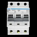 HAGER 6 AMP CURVE B 10kA TRIPLE POLE MCB CIRCUIT BREAKER NB306 462306