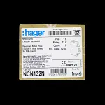 HAGER 32 AMP CURVE C 10kA MCB CIRCUIT BREAKER NCN132N 465700