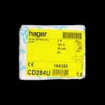 HAGER 100 AMP 30mA DOUBLE POLE RCCB RCD TYPE AC 164355 CD284U