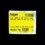 HAGER 16 AMP CURVE B 4.5kA 30mA DOUBLE POLE RCBO RCD MCB TYPE AC AD007B 104202