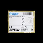 HAGER 32 AMP CURVE B 6kA 30mA DOUBLE POLE RCBO TYPE A ADA932U 101173