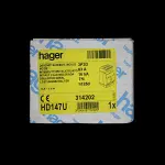 HAGER 63 AMP 16kA TRIPLE POLE MCCB HD147U HD125D 314202