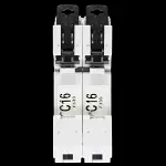 MEM EATON 16 AMP CURVE C 6kA DOUBLE POLE MCB CIRCUIT BREAKER MCL216
