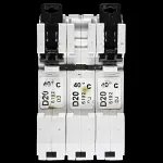 MEM EATON 20 AMP CURVE D 6kA TRIPLE POLE MCB CIRCUIT BREAKER MDL320