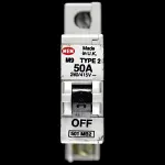 MEM 50 AMP TYPE 2 M9 MCB CIRCUIT BREAKER 501MB2