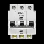 MEM 20 AMP CURVE B M9 TRIPLE POLE MCB CIRCUIT BREAKER 203MB GREY