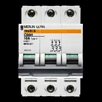 MERLIN GERIN 10 AMP TYPE 2 M9 TRIPLE POLE MCB CIRCUIT BREAKER C60H 25616 MULTI9