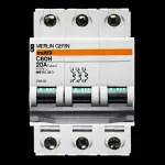 MERLIN GERIN 20 AMP TYPE 2 M9 TRIPLE POLE MCB CIRCUIT BREAKER C60H 25618 MULTI9