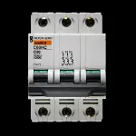 MERLIN GERIN 50 AMP CURVE C 10kA TRIPLE POLE MCB CIRCUIT BREAKER C60HC 25679