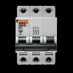 MERLIN GERIN 20 AMP CURVE B 10kA TRIPLE POLE MCB CIRCUIT BREAKER C60HB 25871