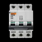 MERLIN GERIN 63 AMP CURVE B 10kA TRIPLE POLE MCB CIRCUIT BREAKER C60HB 25876