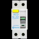 NEWLEC 40 AMP 30mA DOUBLE POLE RCD TYPE AC NLRCD4030A