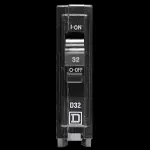 SQUARE D 32 AMP CURVE D 3kA MCB CIRCUIT BREAKER QOX QOXD132